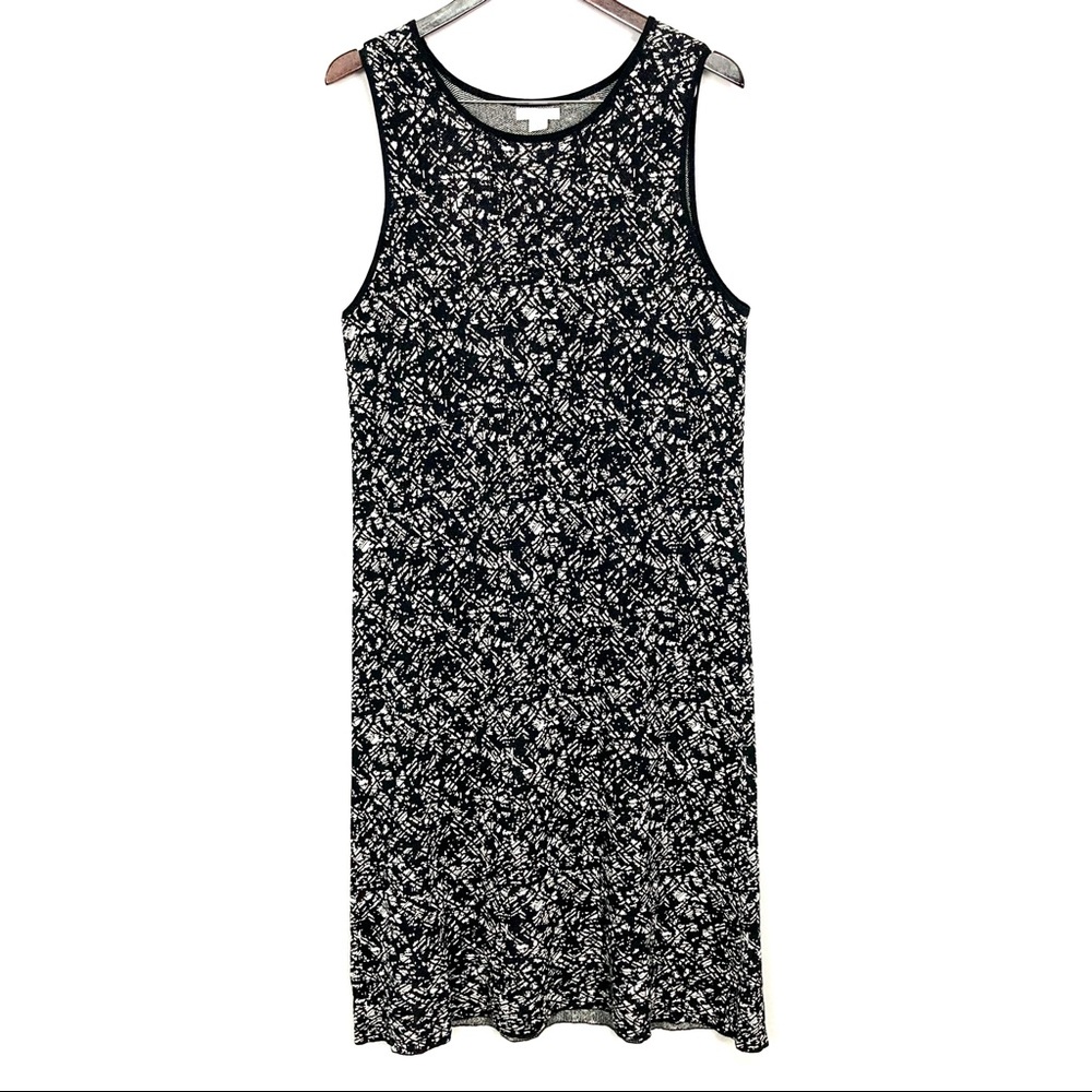Garnet Hill Silk Blend Dress Sweater Knit Sleeveless Midi Length